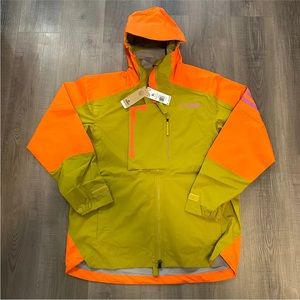 ADIDAS TERREX M XPLORIC RAIN.RDY HIKING JACKET PULSE OLIVE ORANGE HH9241 SIZE XL